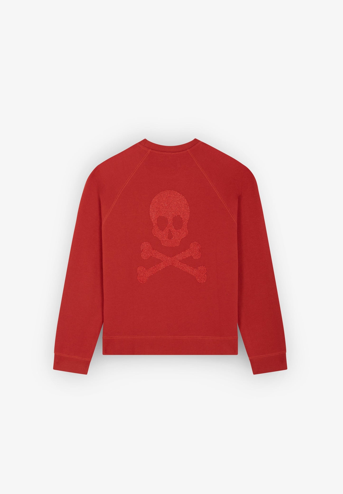 SWEATSHIRT COM SKULL ATRÁS EM GLITTER