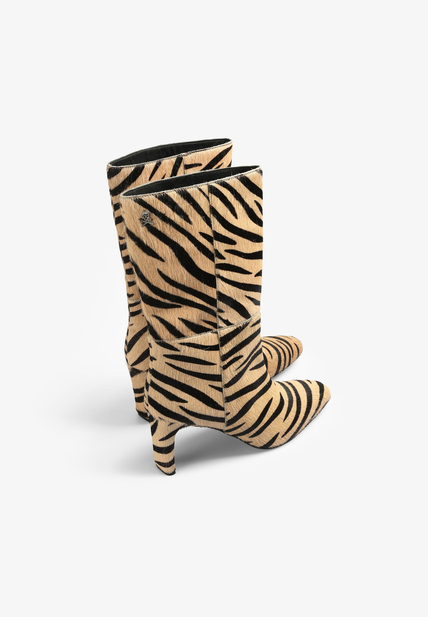 BOTAS DE TACÃO DE ZEBRA