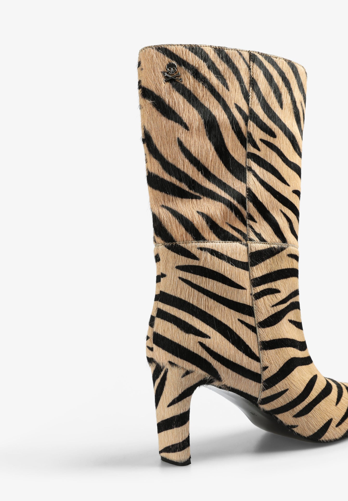 BOTAS DE TACÃO DE ZEBRA