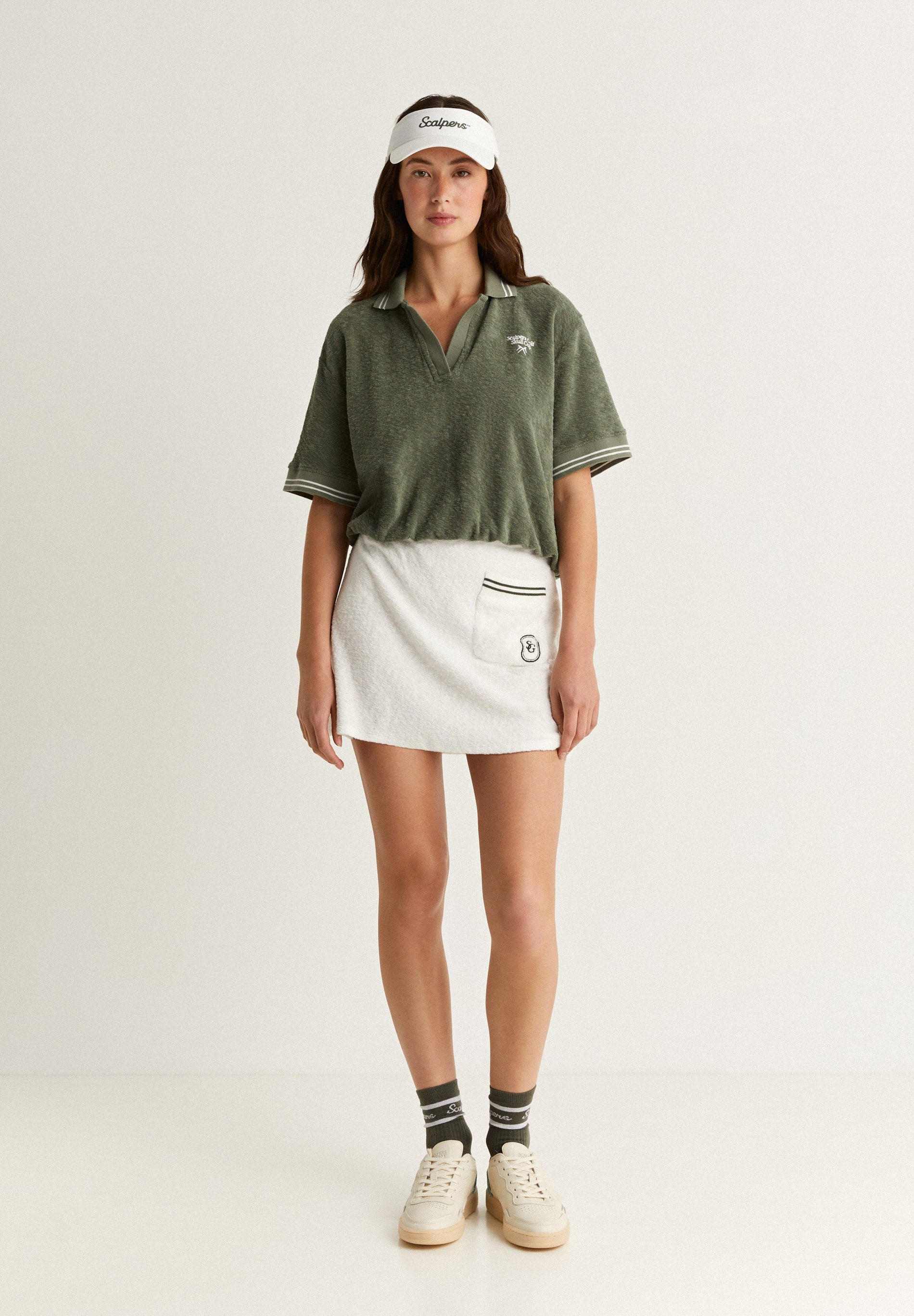 SAIA DE GOLFE TERRY DESPORTIVA