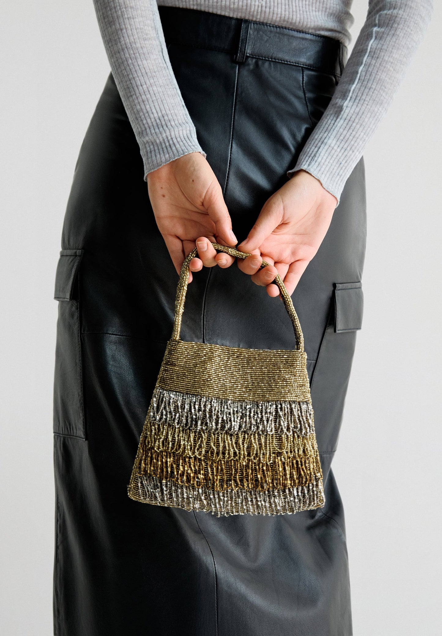 FRINGES BEADS BAG