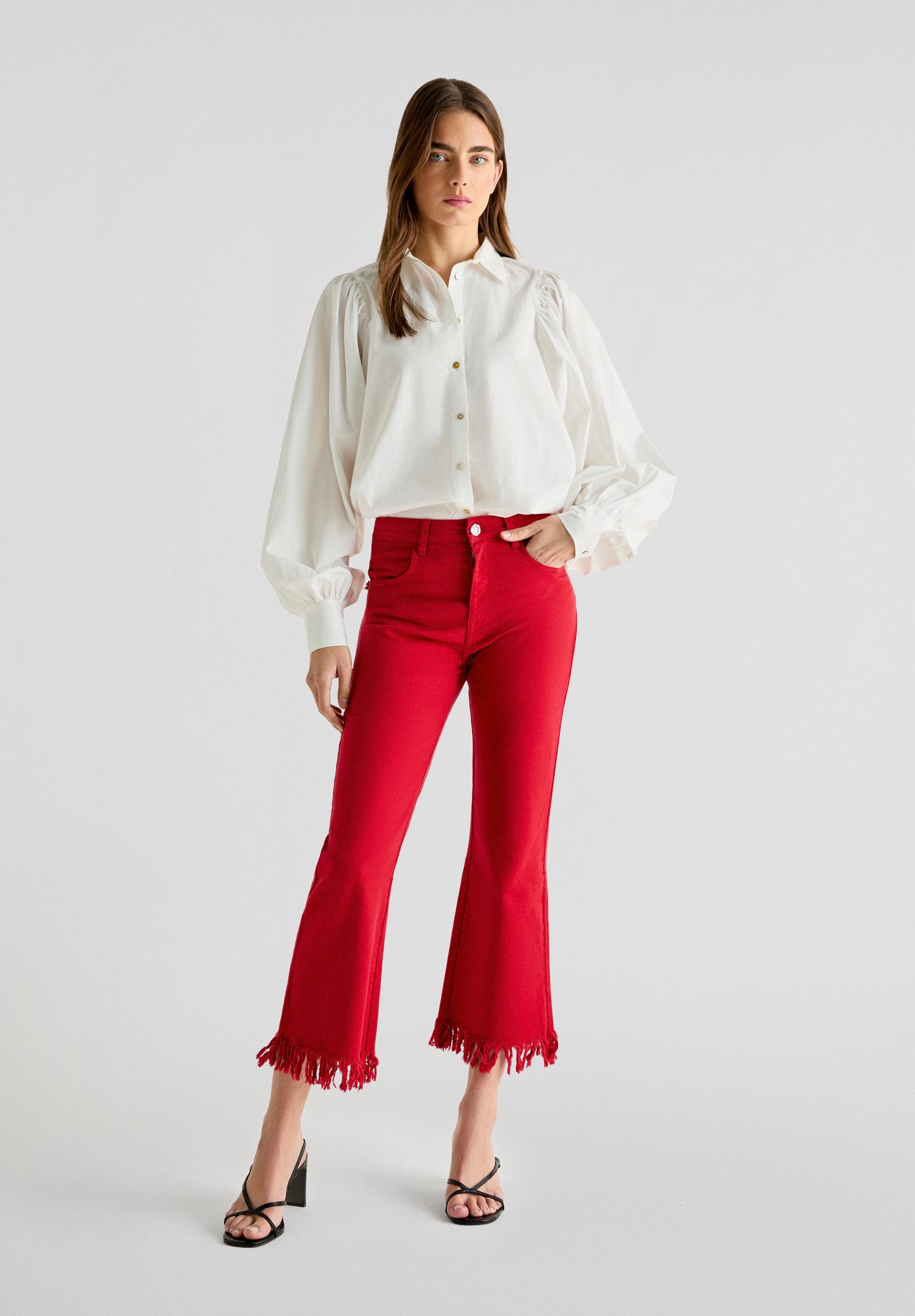 JEANS BAINHA DESFIADA