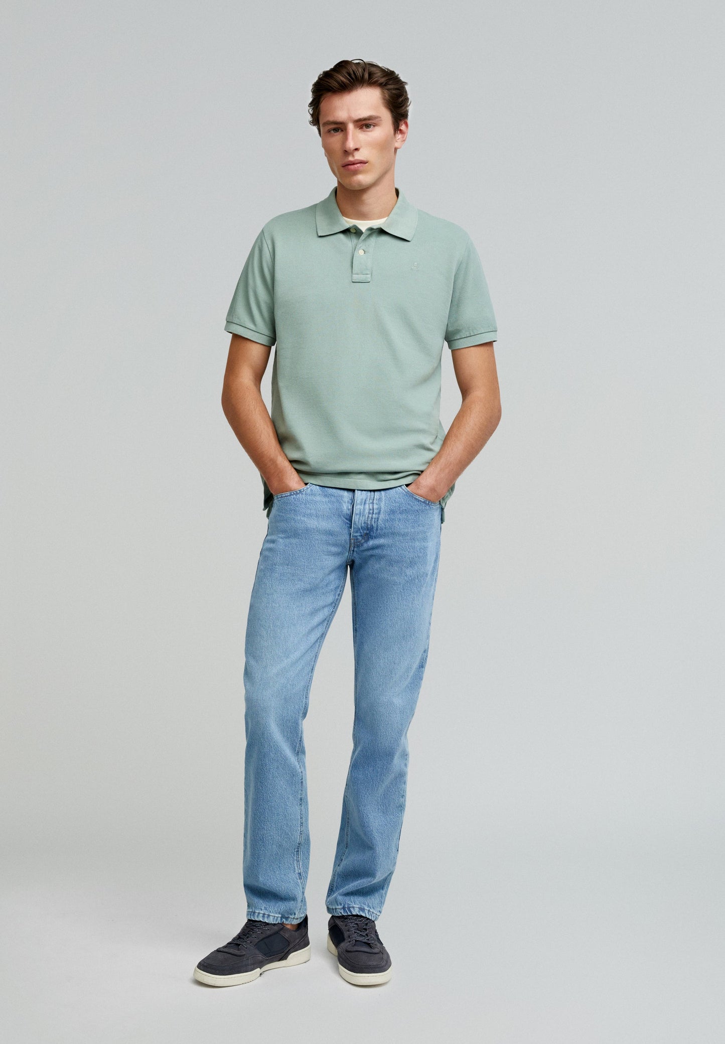 CAMISA POLO BÁSICA COM SKULL