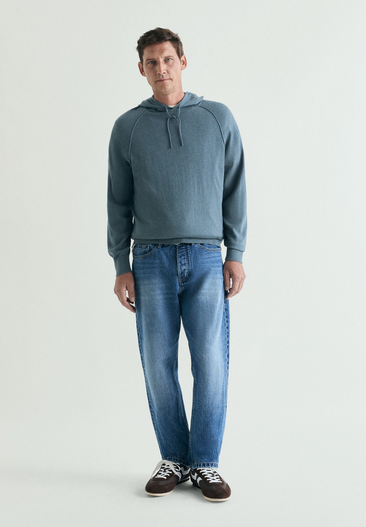 SWEATSHIRT COM CAPUZ TRICOT