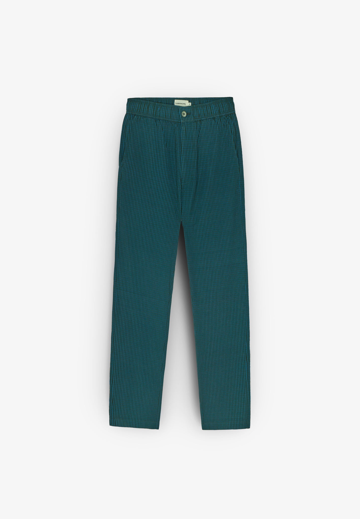 THINKING MU | CALÇAS DE VIAGEM SEERSUCKER PARA HOMEM