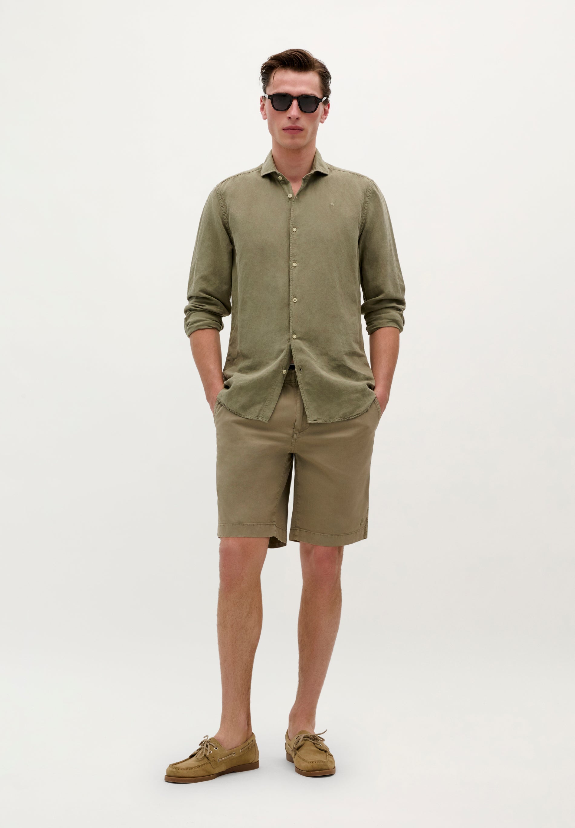 CALÇÕES BERMUDA CLÁSSICOS EM ALGODÃO