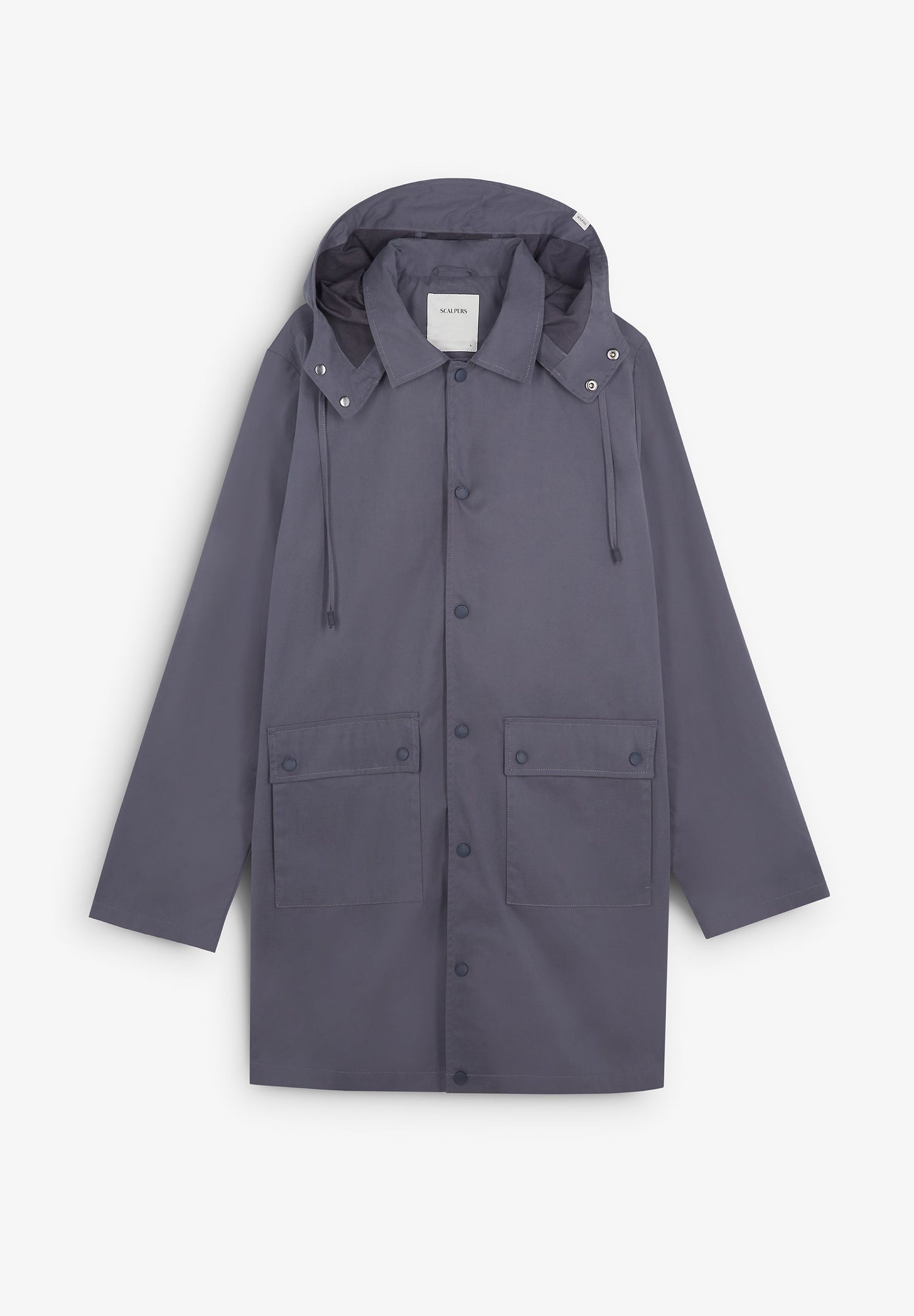 PARKA TIPO GABARDINA COM CAPUZ REMOVÍVEL