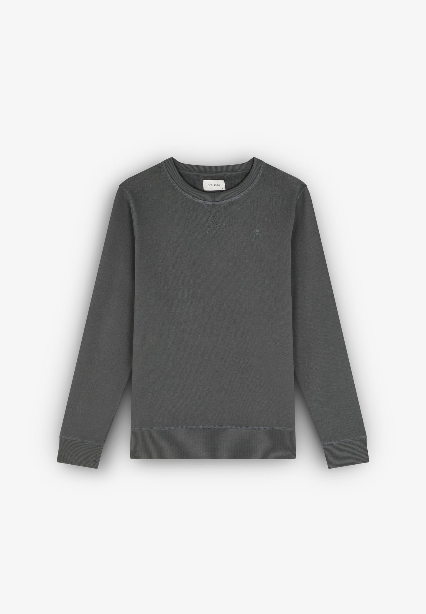 SWEATSHIRT BÁSICA COM SKULL BORDADA