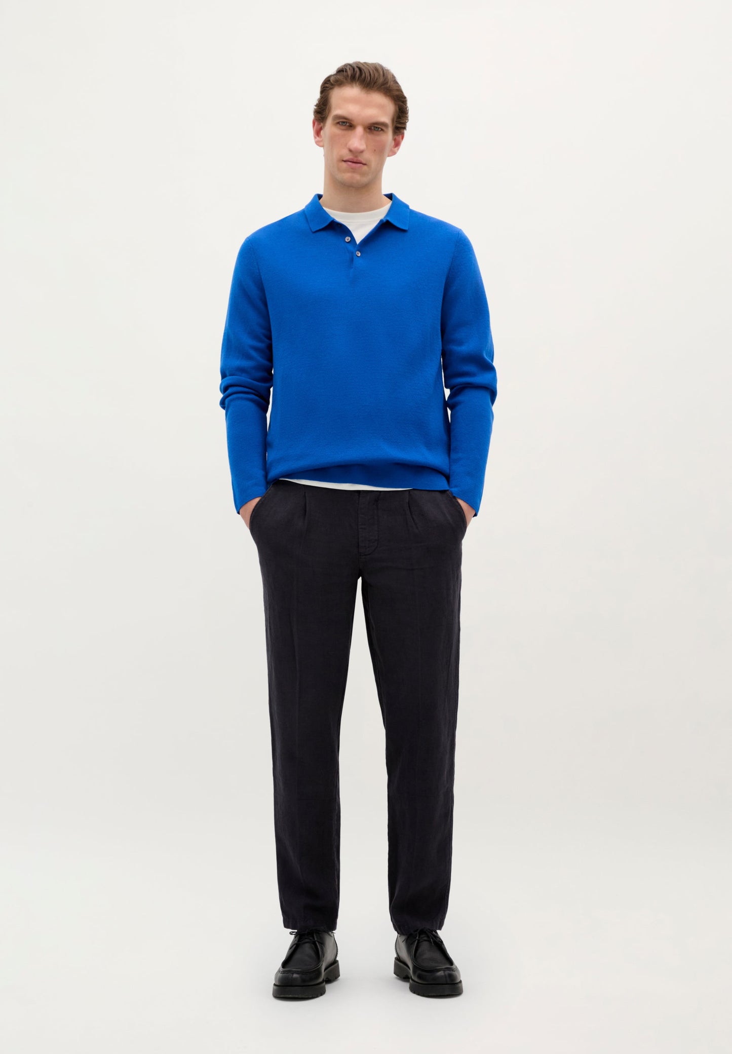 SWEATER COM GOLA POLO