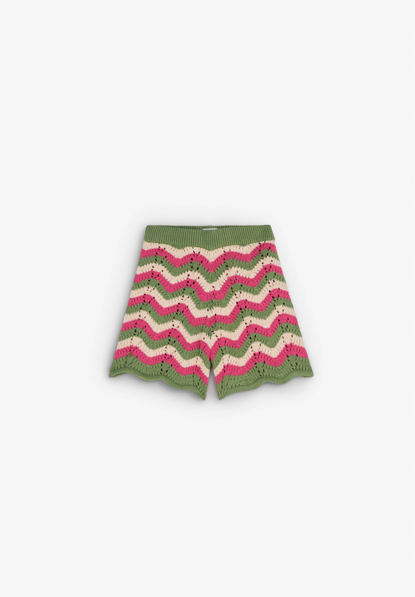 CALÇÕES DE MALHA COM ONDAS TRICOLORES