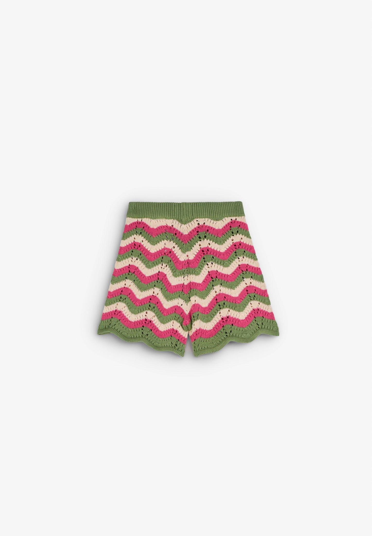 CALÇÕES DE MALHA COM ONDAS TRICOLORES