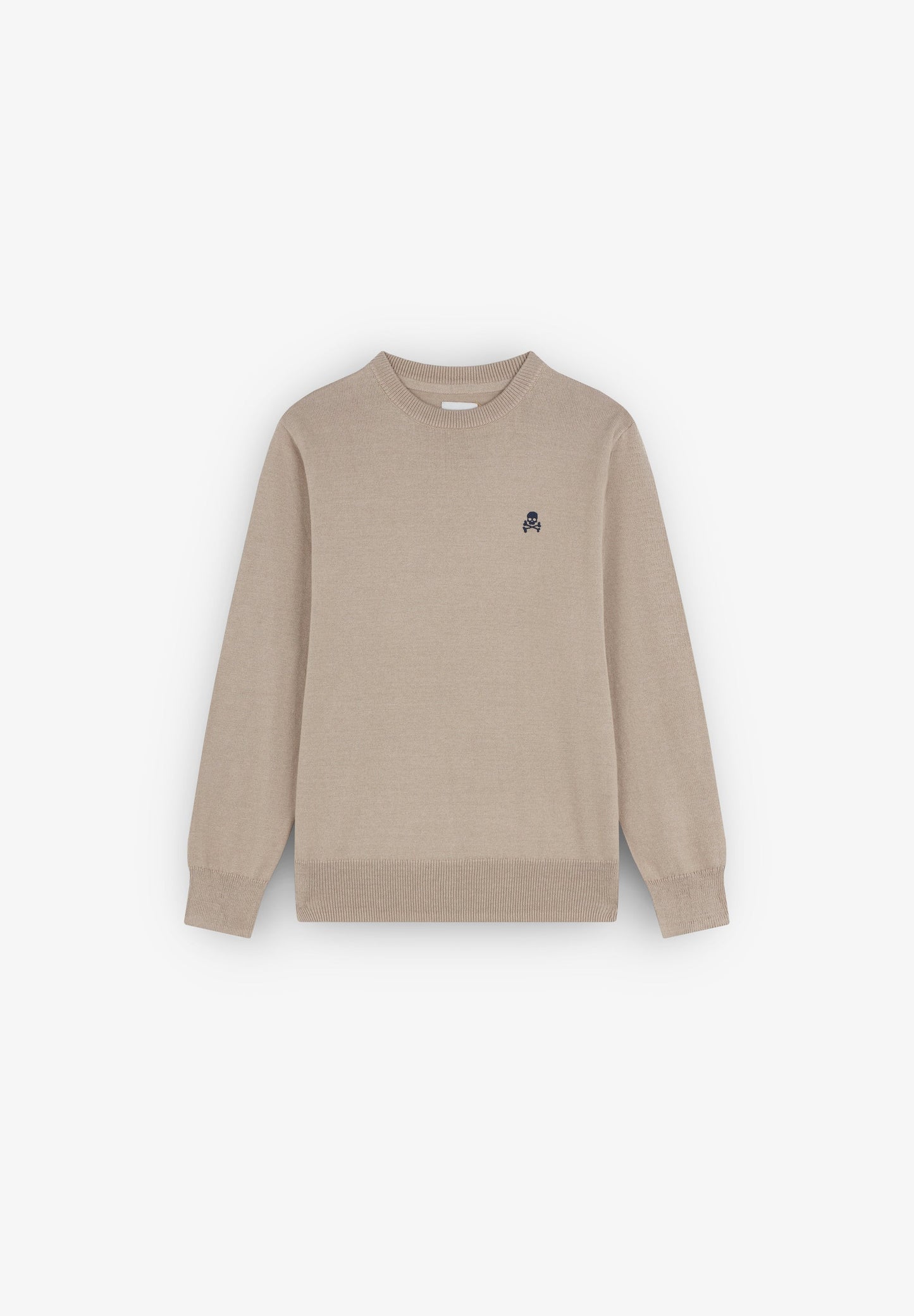 SWEATER COM SKULL E DECOTE REDONDO