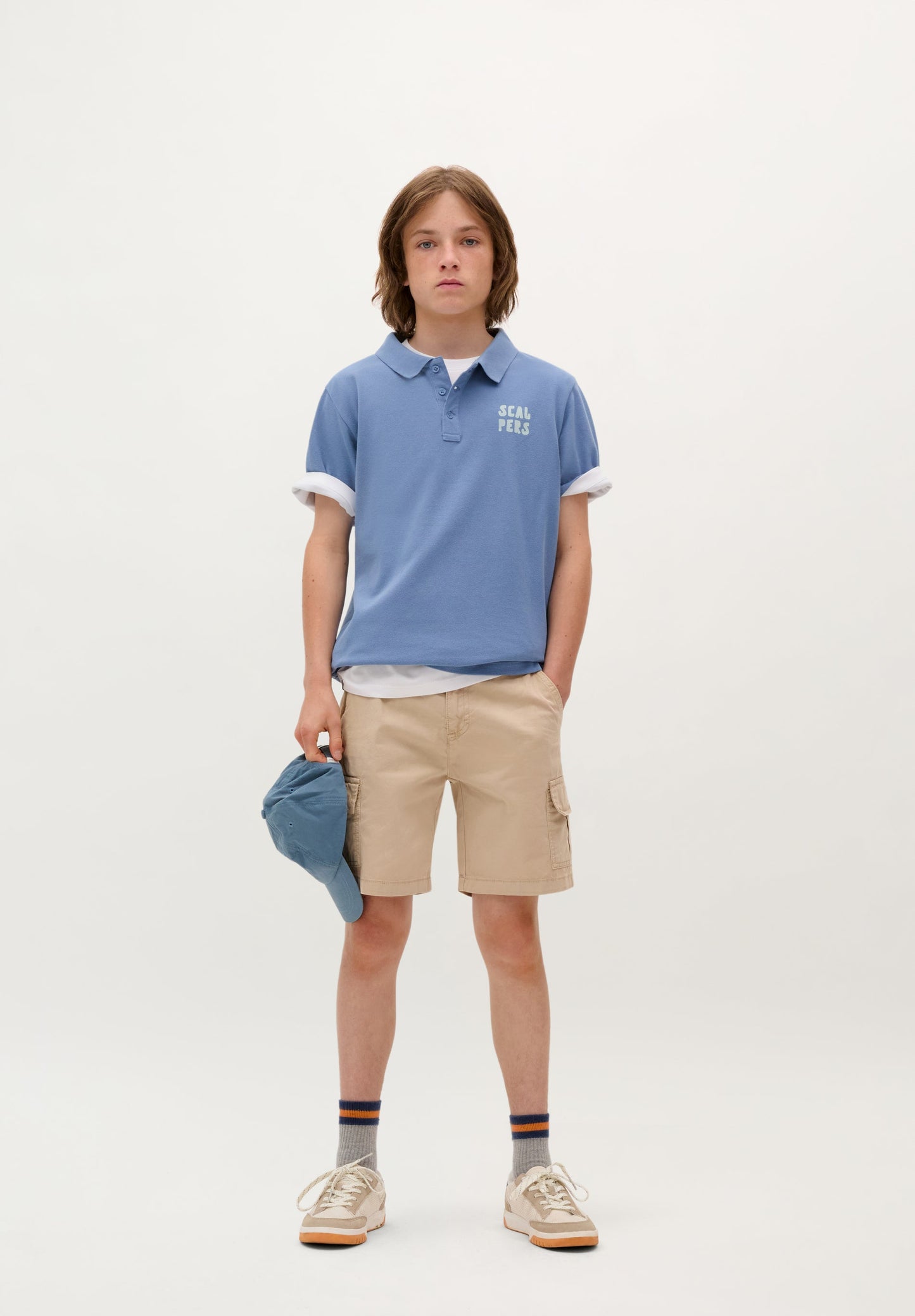 CAMISA POLO COM SKULL E PADRÃO TRASEIRO