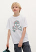 T-SHIRT COM SKULL IKAT