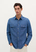 CAMISA COM BOLSOS DENIM