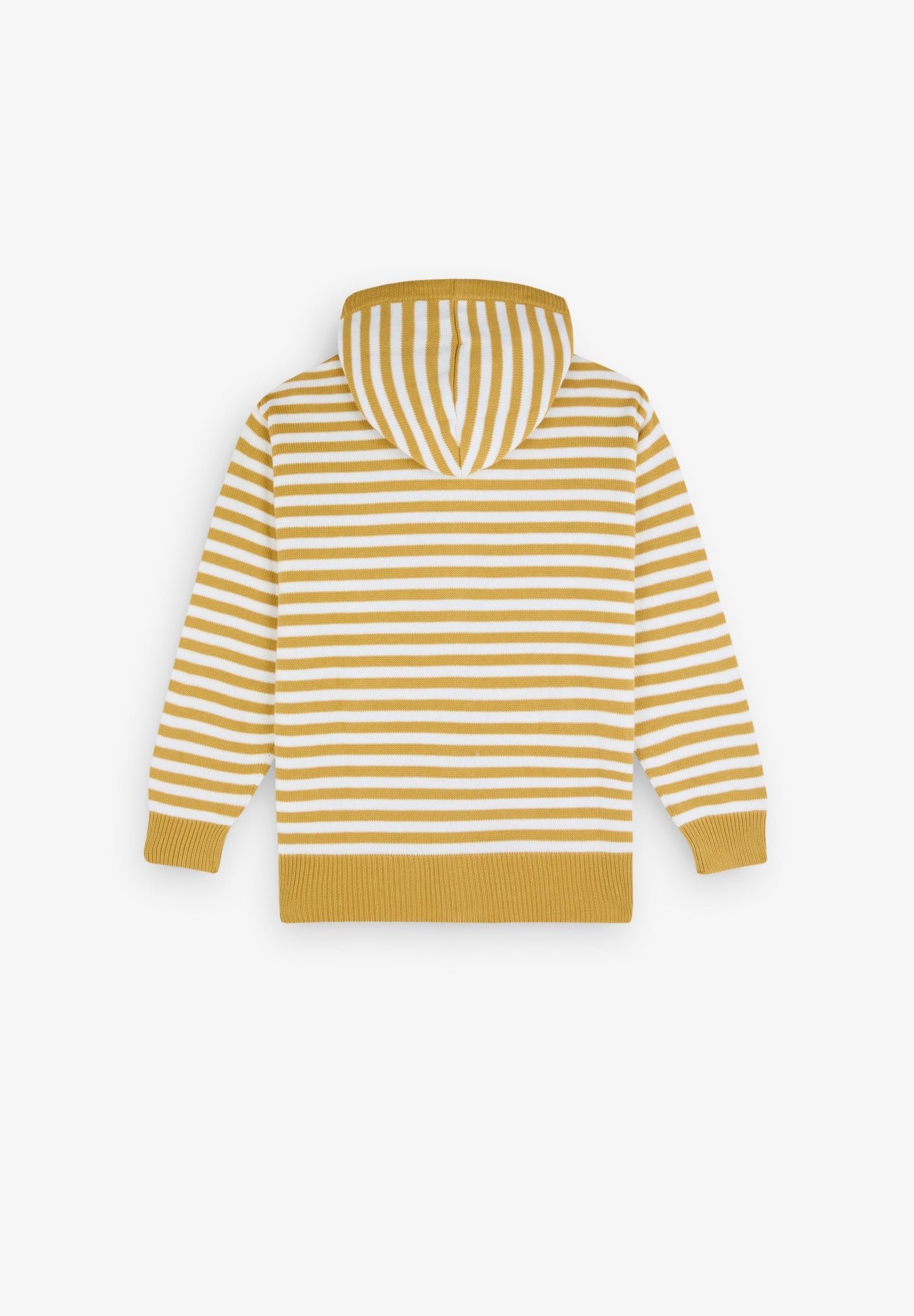 SWEATSHIRT DE MALHA ÀS RISCAS COM ZIP