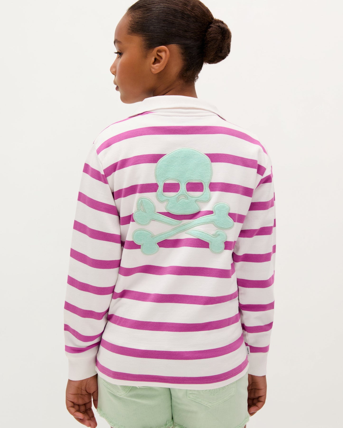 SWEATSHIRT COM PADRÃO ÀS RISCAS