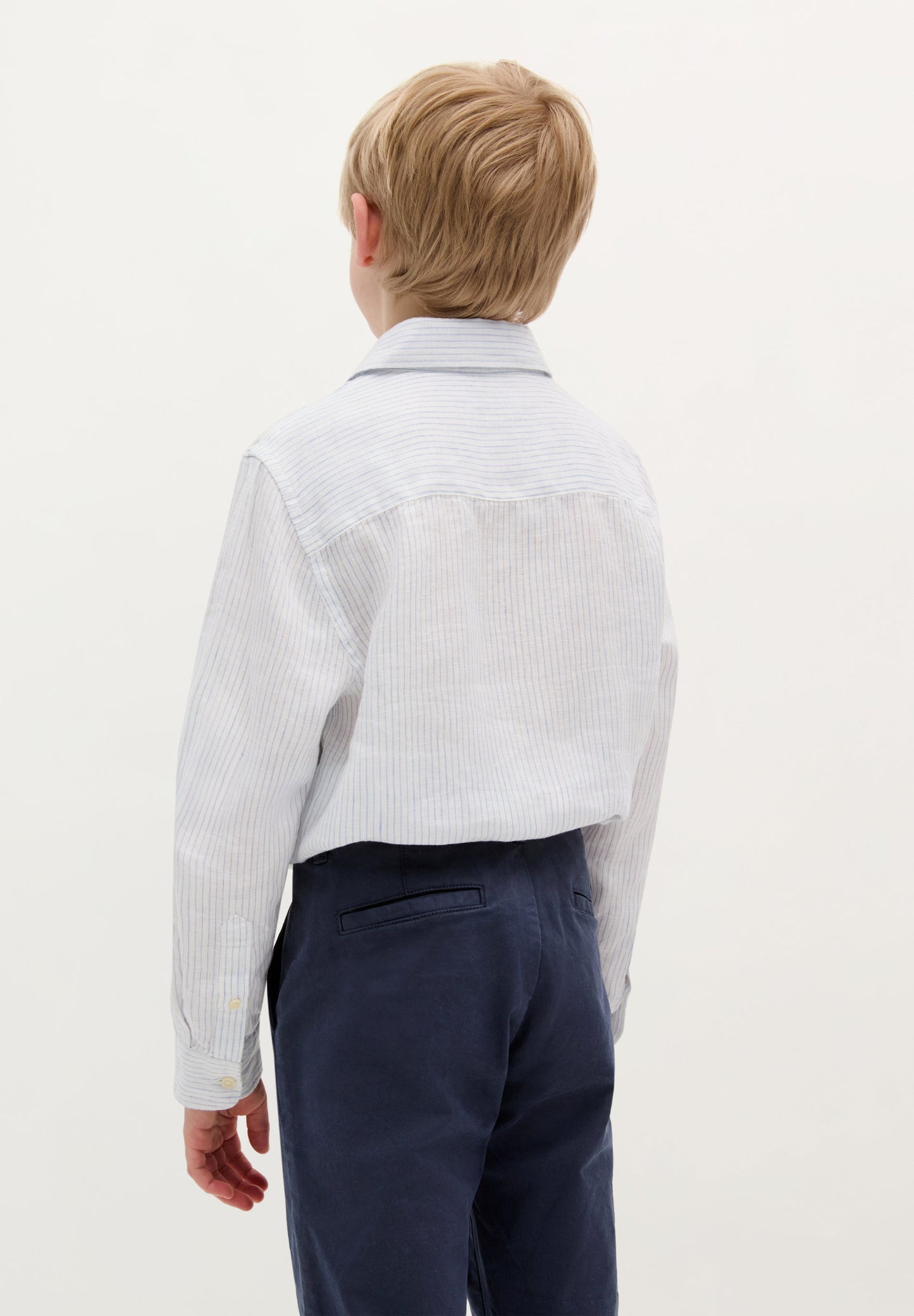 CAMISA DE LINHO ÀS RISCAS SKULL