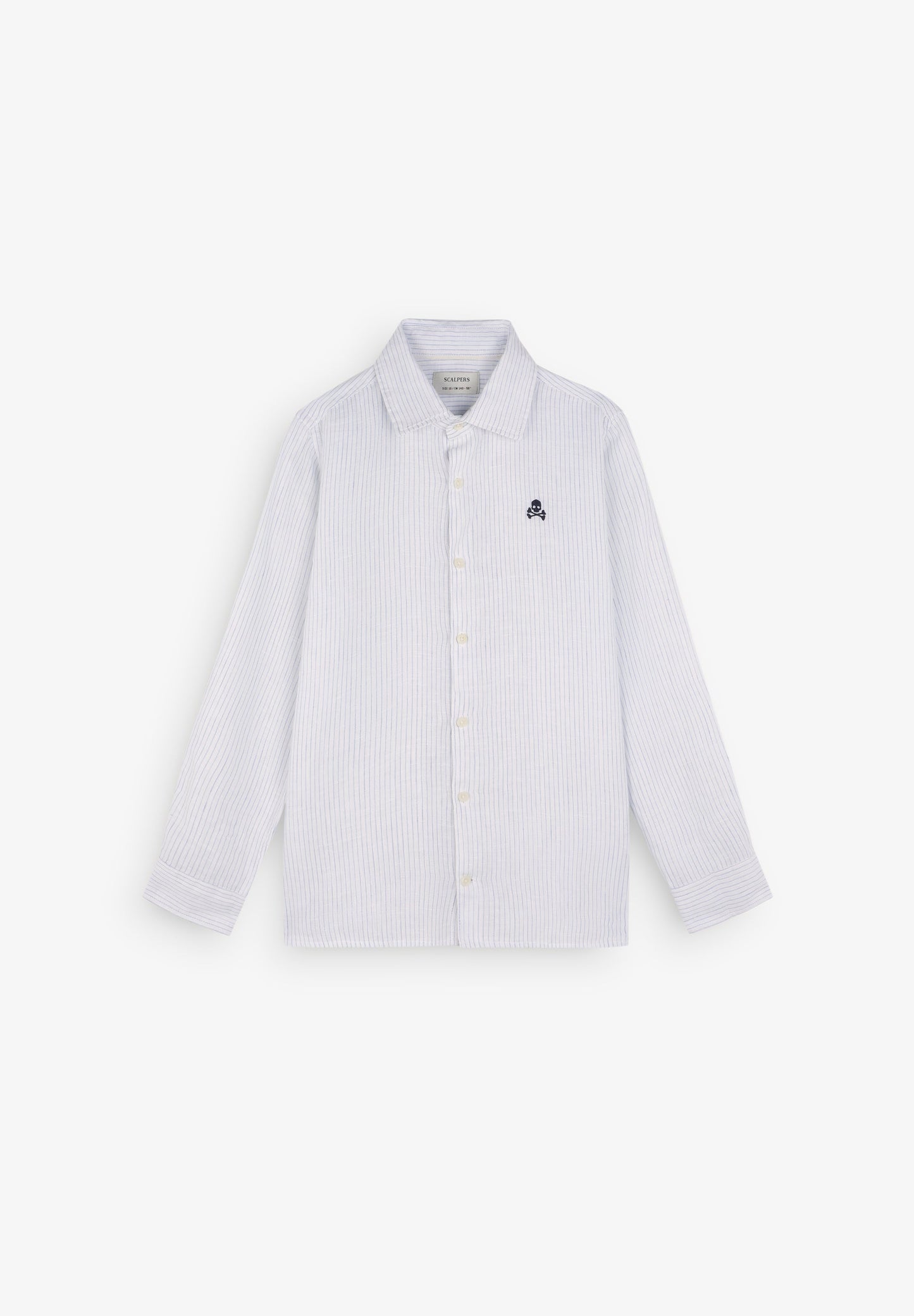 CAMISA DE LINHO ÀS RISCAS SKULL