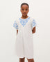 VESTIDO COM DECOTE BORDADO