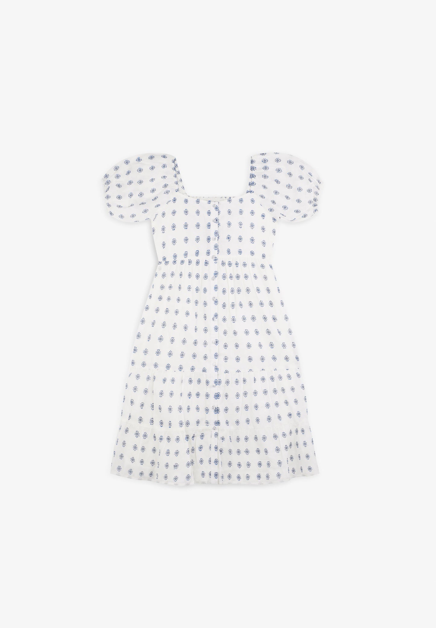 VESTIDO MIDI COM MANGAS ABALONADAS