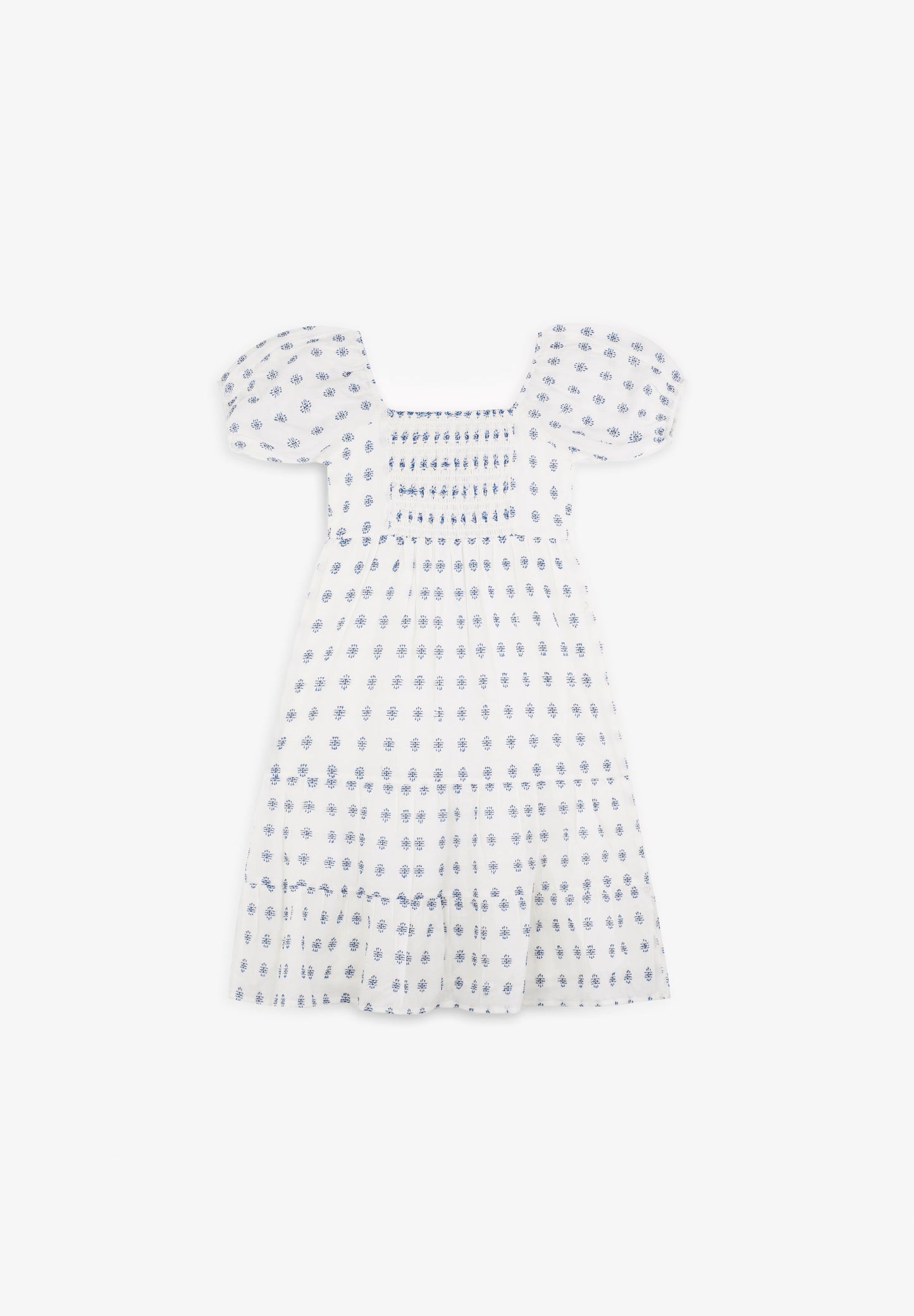 VESTIDO MIDI COM MANGAS ABALONADAS