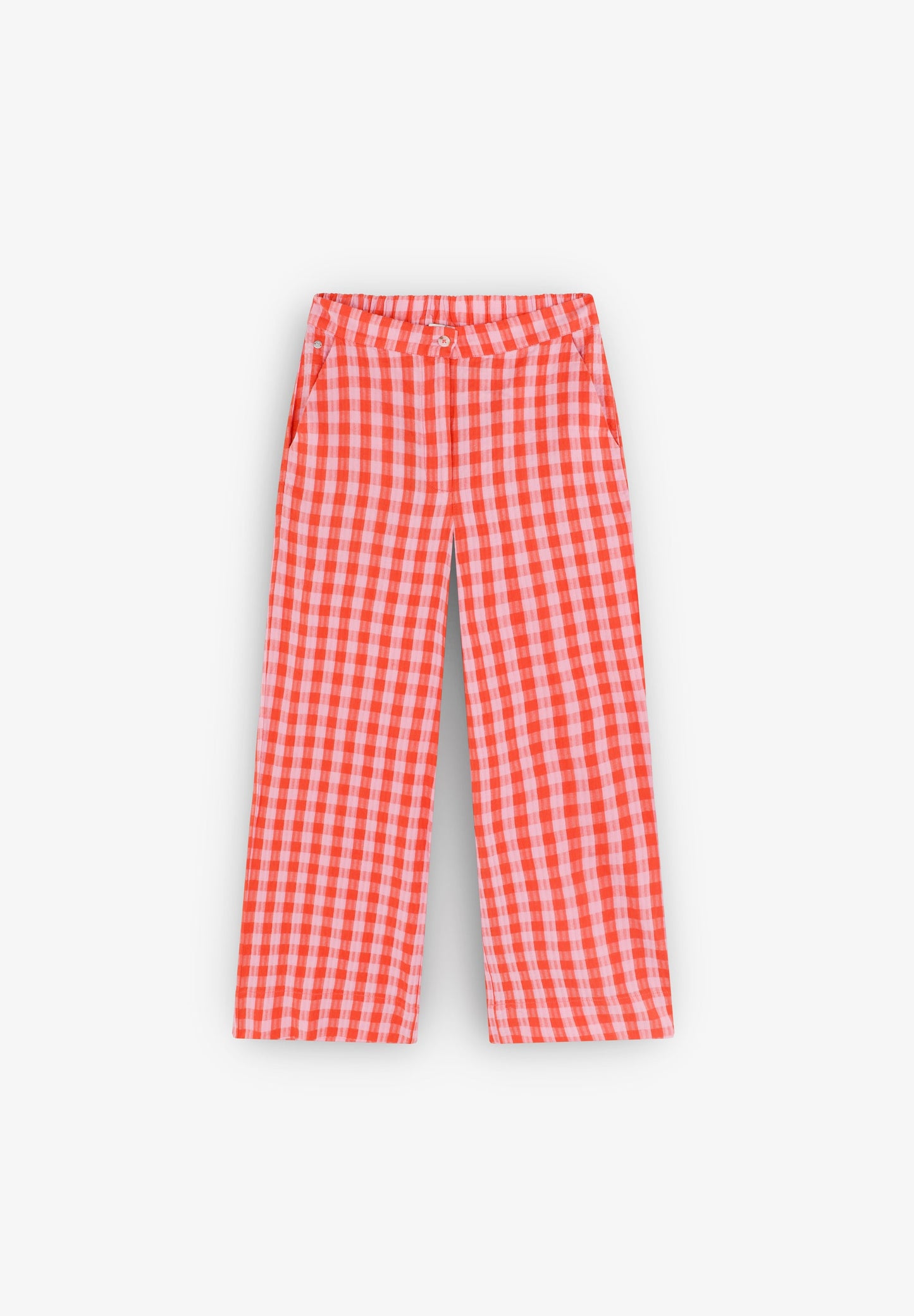 CALÇAS COM ESTAMPADO VICHY