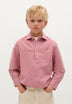 CAMISA ESTILO POLO COM SKULL NO TOM