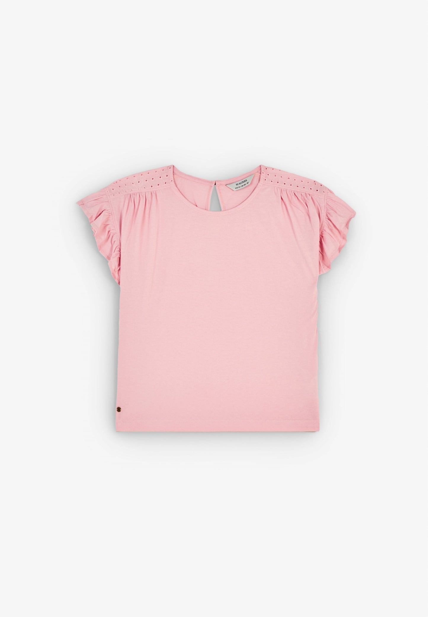 T-SHIRT DE MANGA COM FOLHOS