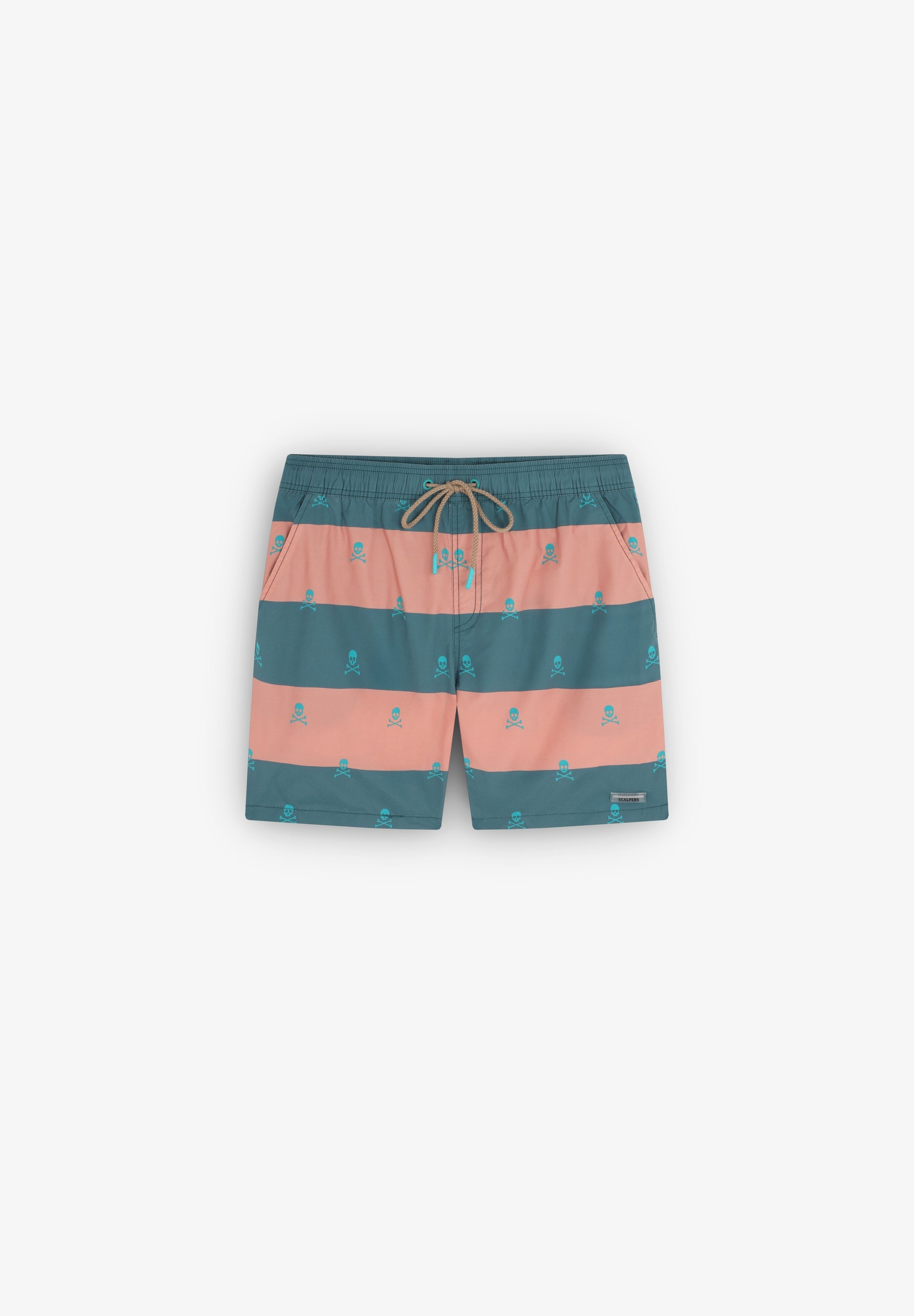 SCSKULL STRIPES SWIMSUIT