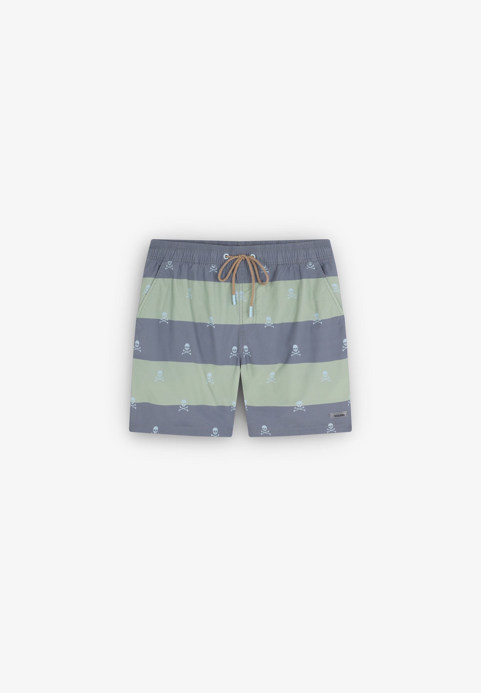 SCSKULL STRIPES SWIMSUIT