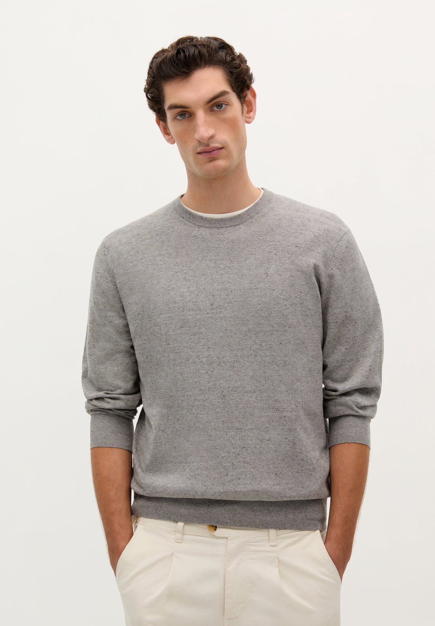 SWEATER EM MALHA DE ALGODÃO