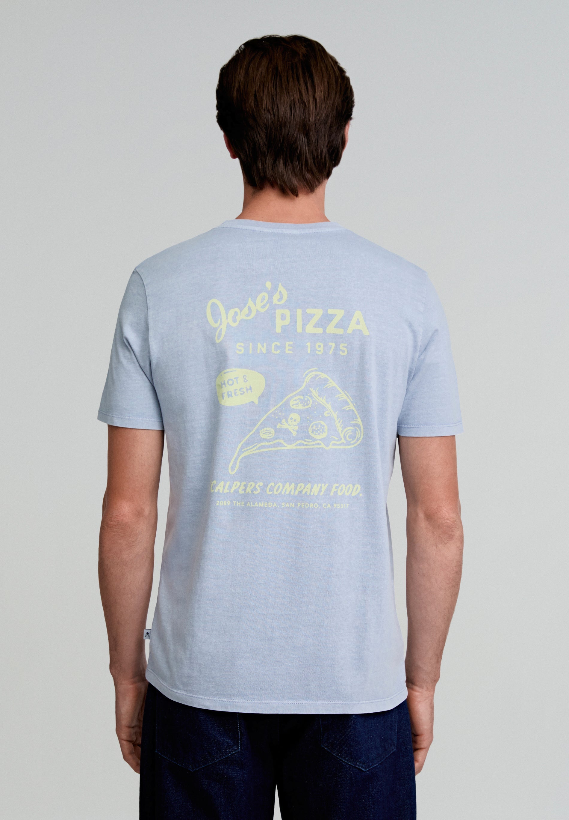 T-SHIRT COM PADRÃO DE “PIZZA”