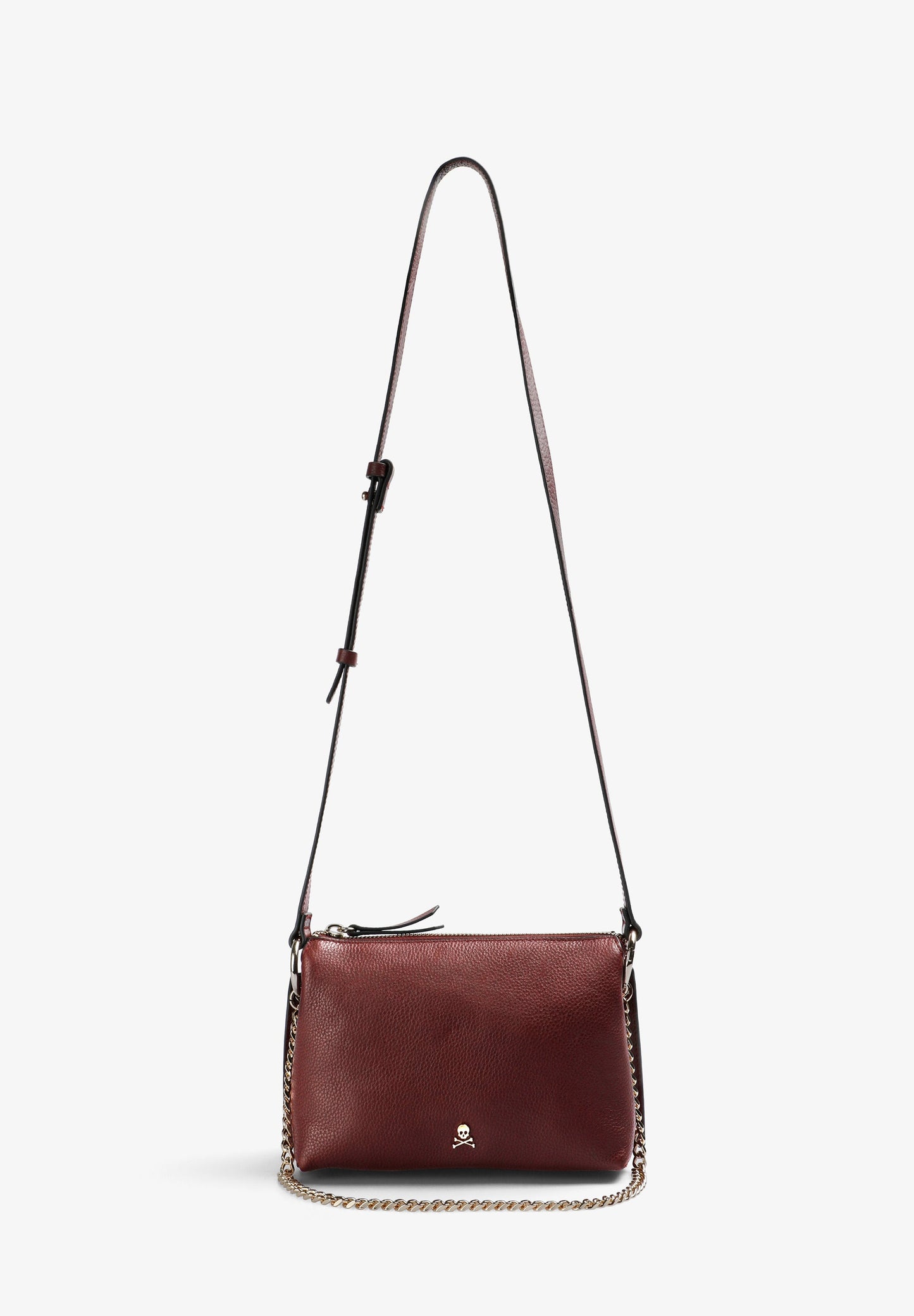 BOLSA EM PELE A TIRACOLO