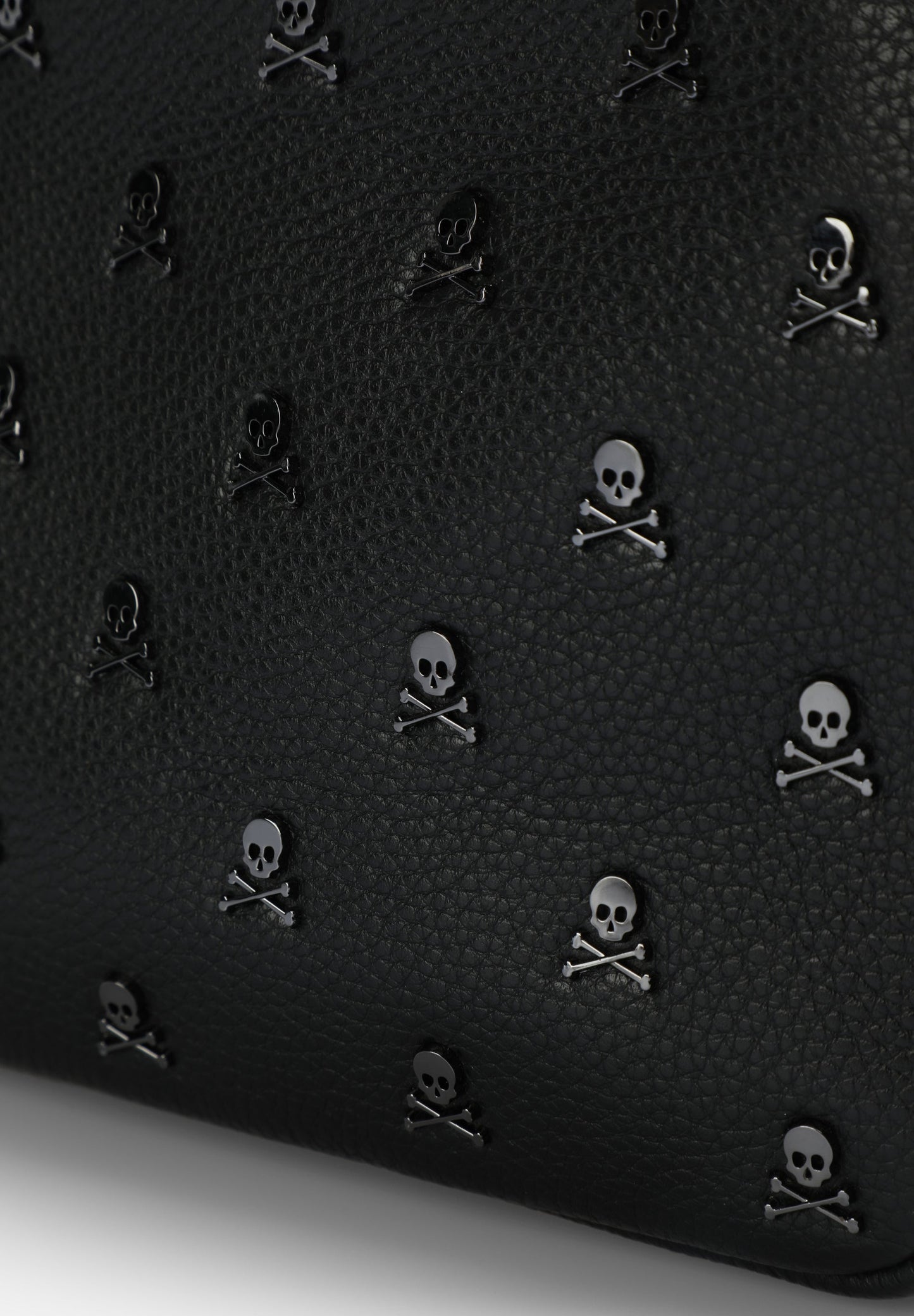 BOLSA EM PELE A TIRACOLO COM SKULLS ALL OVER PRINT