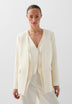 BLAZER LISO COM PORMENOR DE ORGANZA