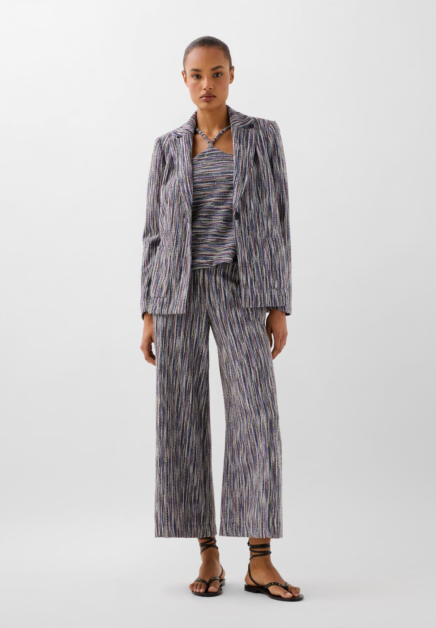 BLAZER DE MALHA COM PADRÃO