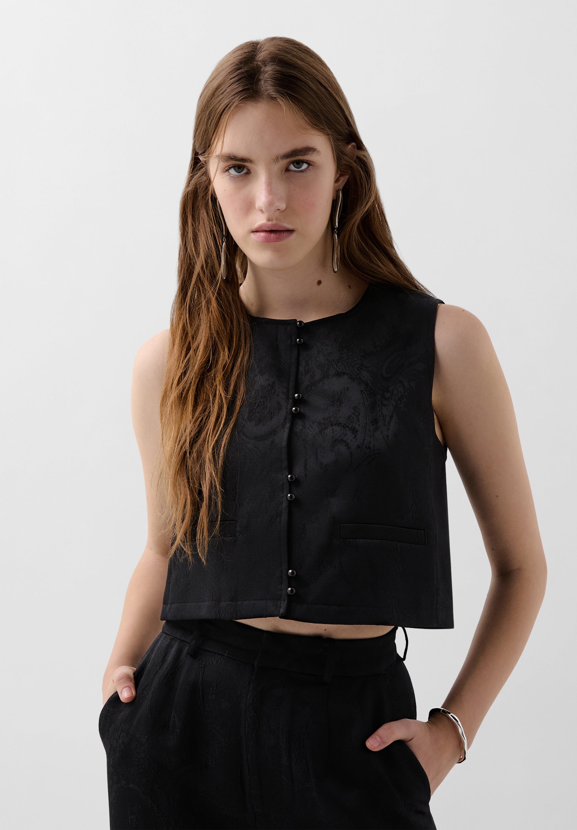 COLETE CROPPED JACQUARD