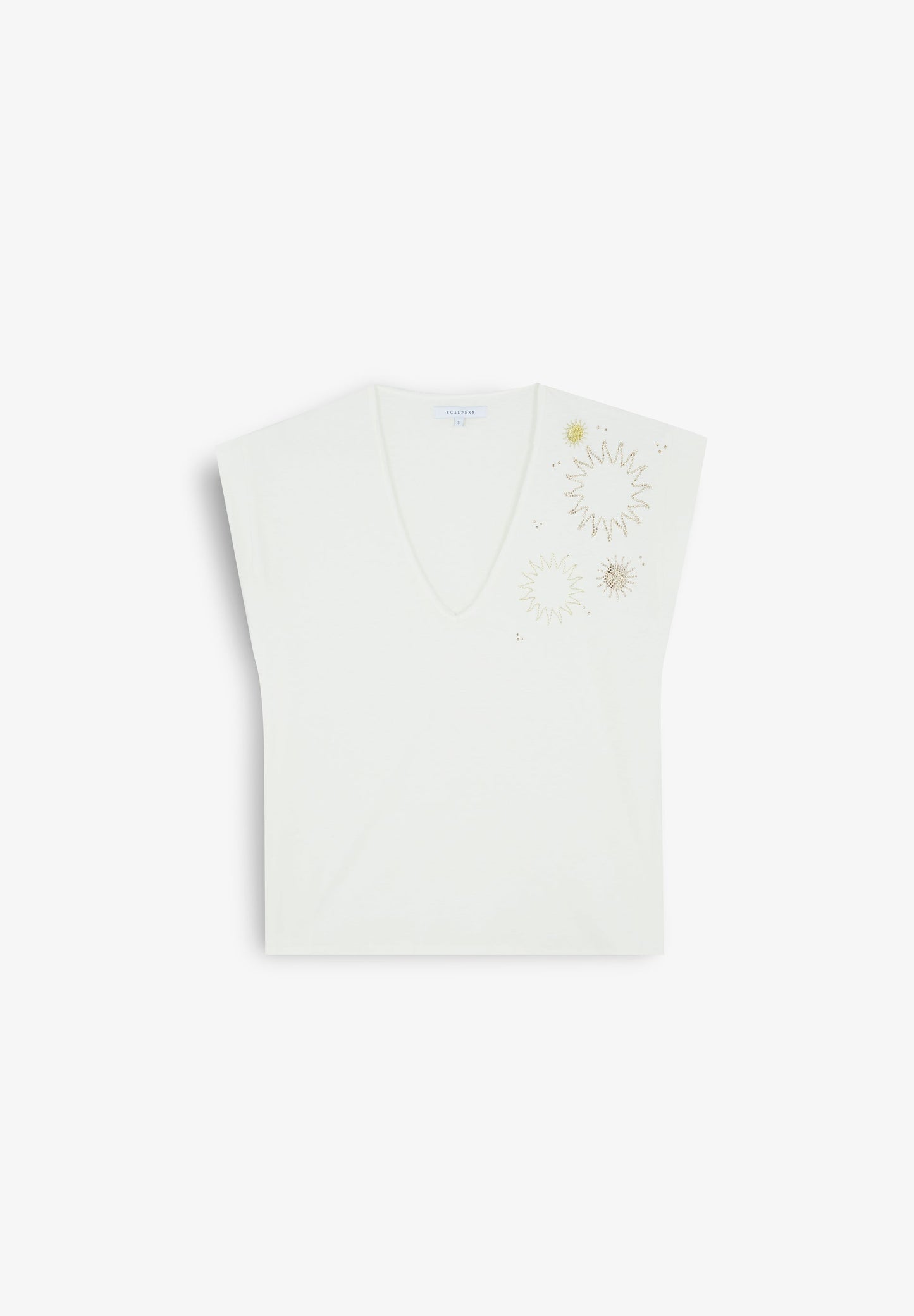 T-SHIRT COM PORMENORES EM STRASS SÓIS