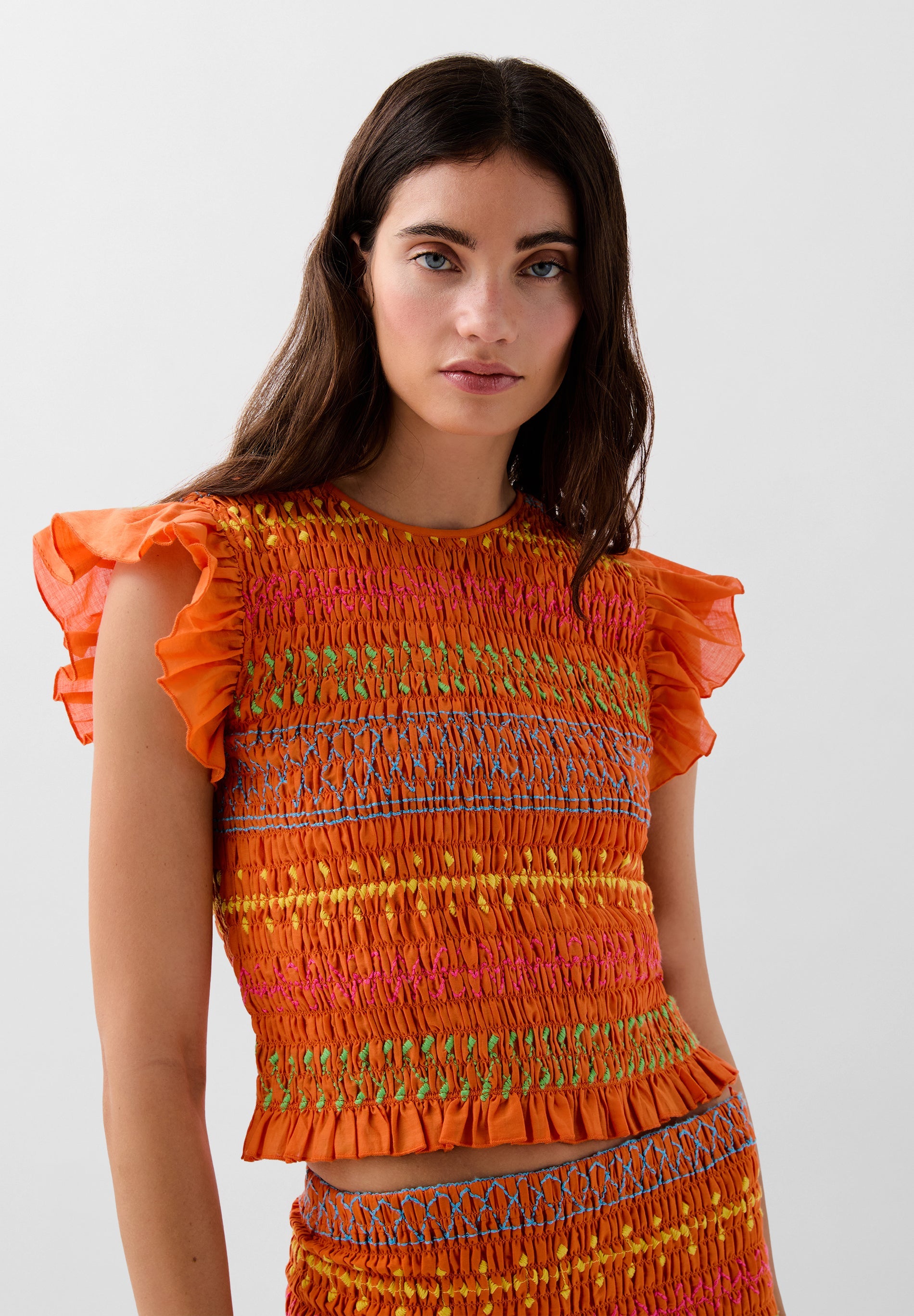 TOP EM FAVOS DE MEL MULTICOLOR