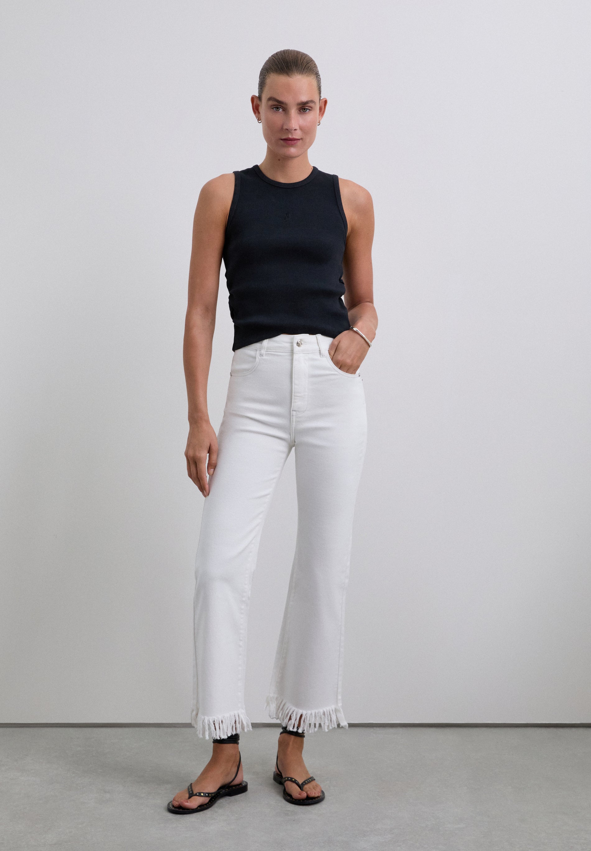 CALÇAS DENIM RIVET SHELL