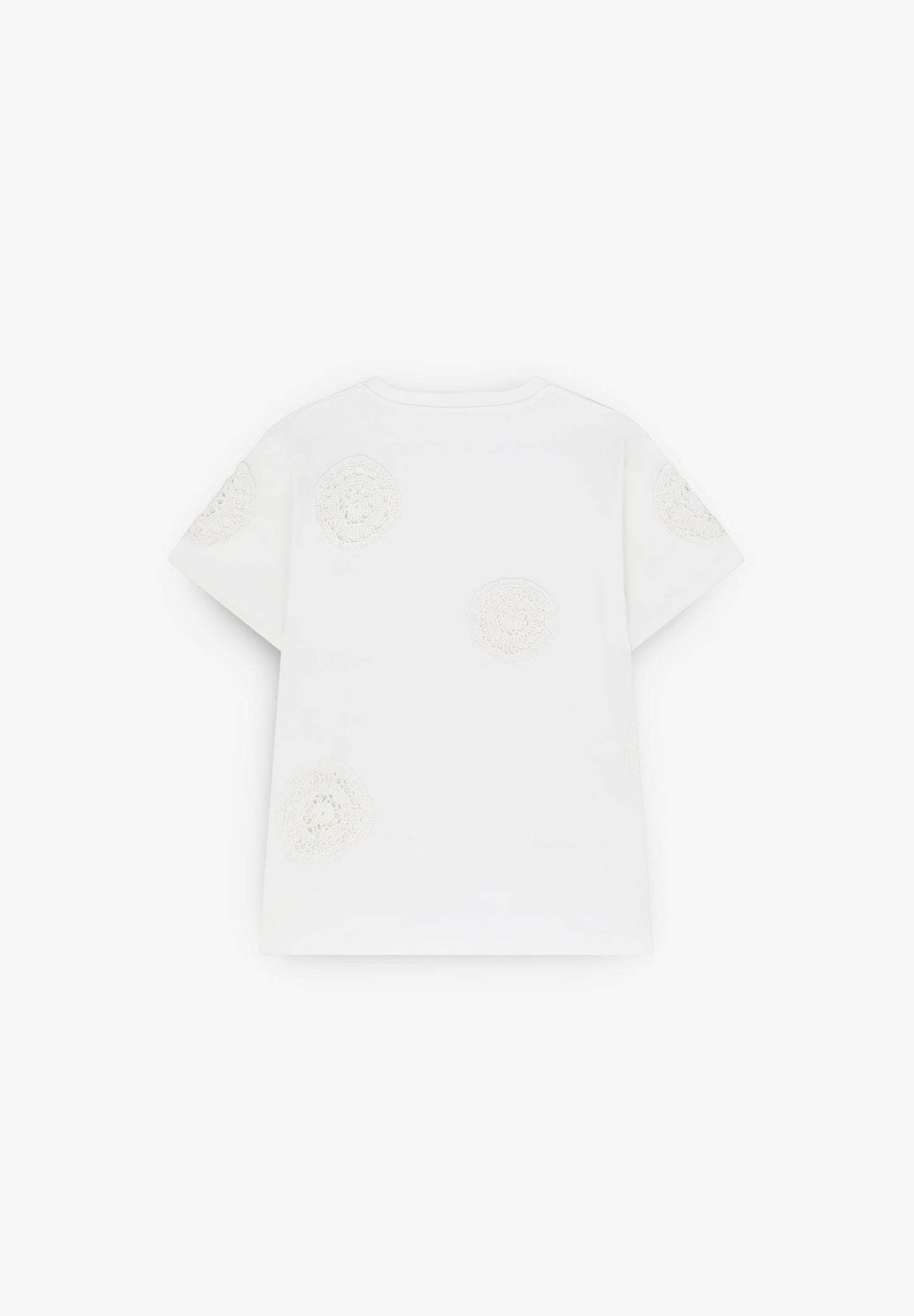 T-SHIRT COM CROCHET