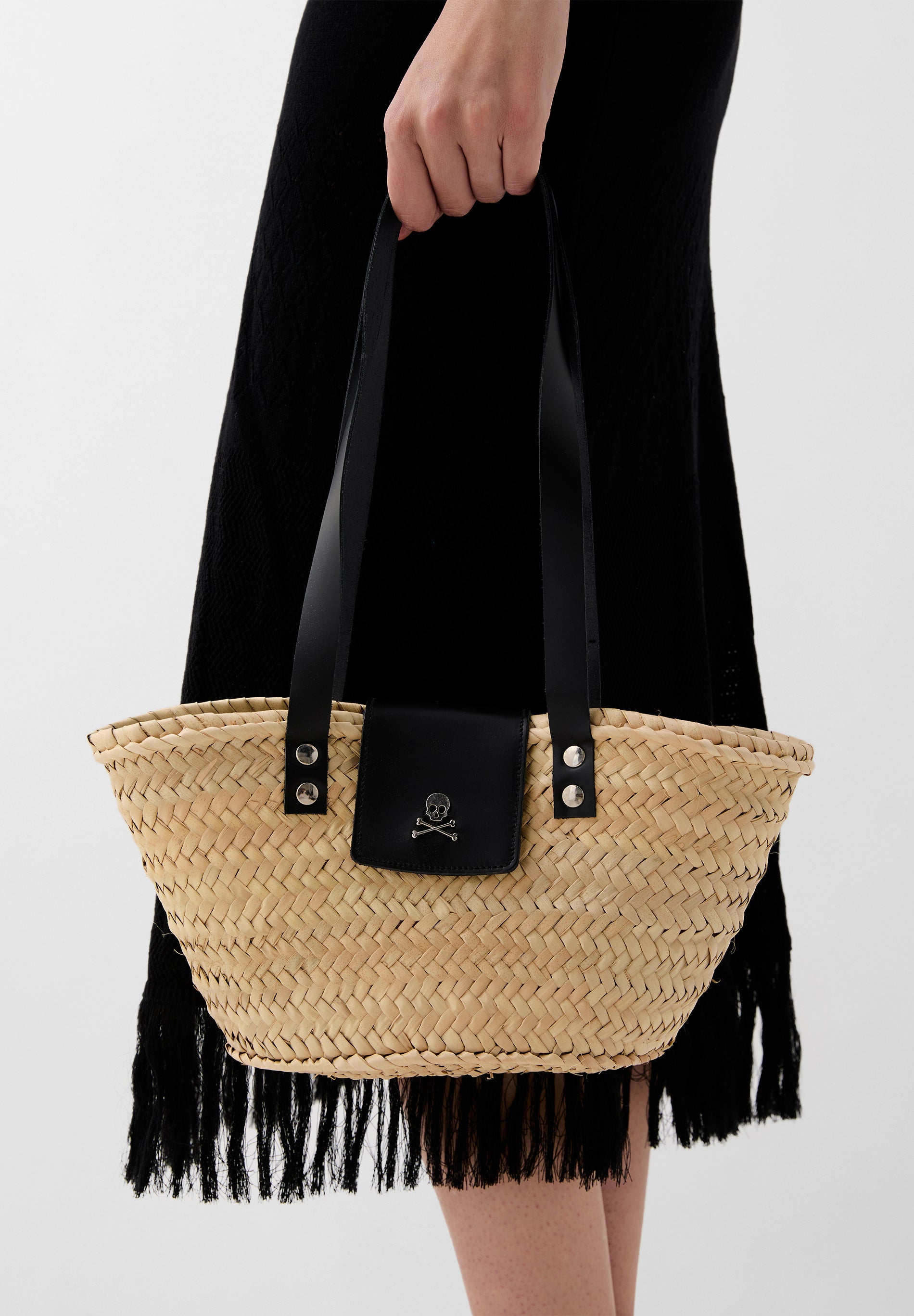 BOLSA TIPO CESTA RÁFIA