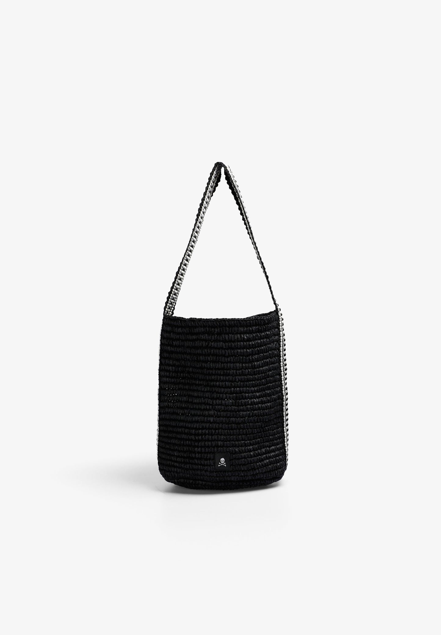 BOLSA CUBO RÁFIA BICOLOR