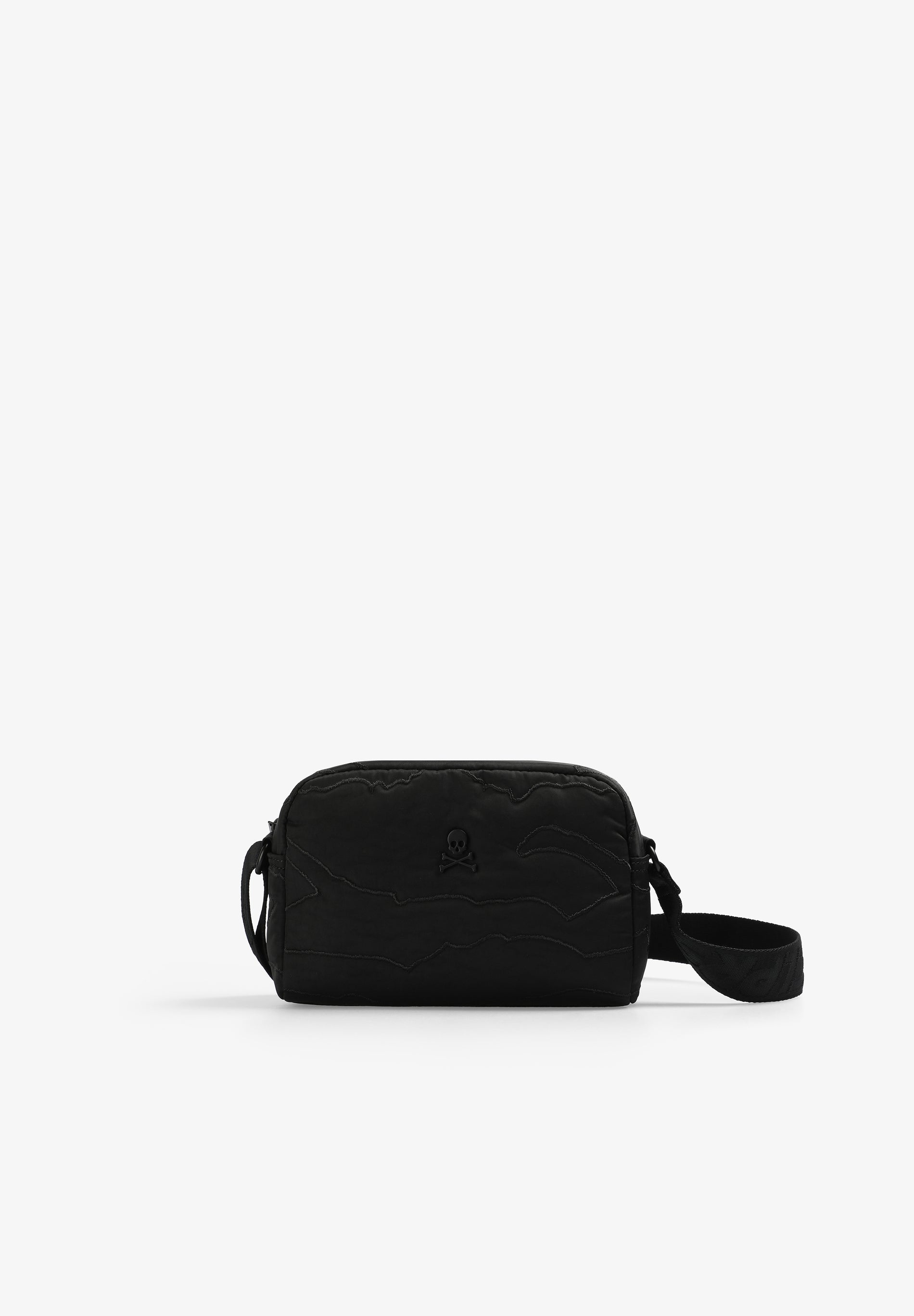 BOLSA A TIRACOLO COM RELEVO E COSTURAS
