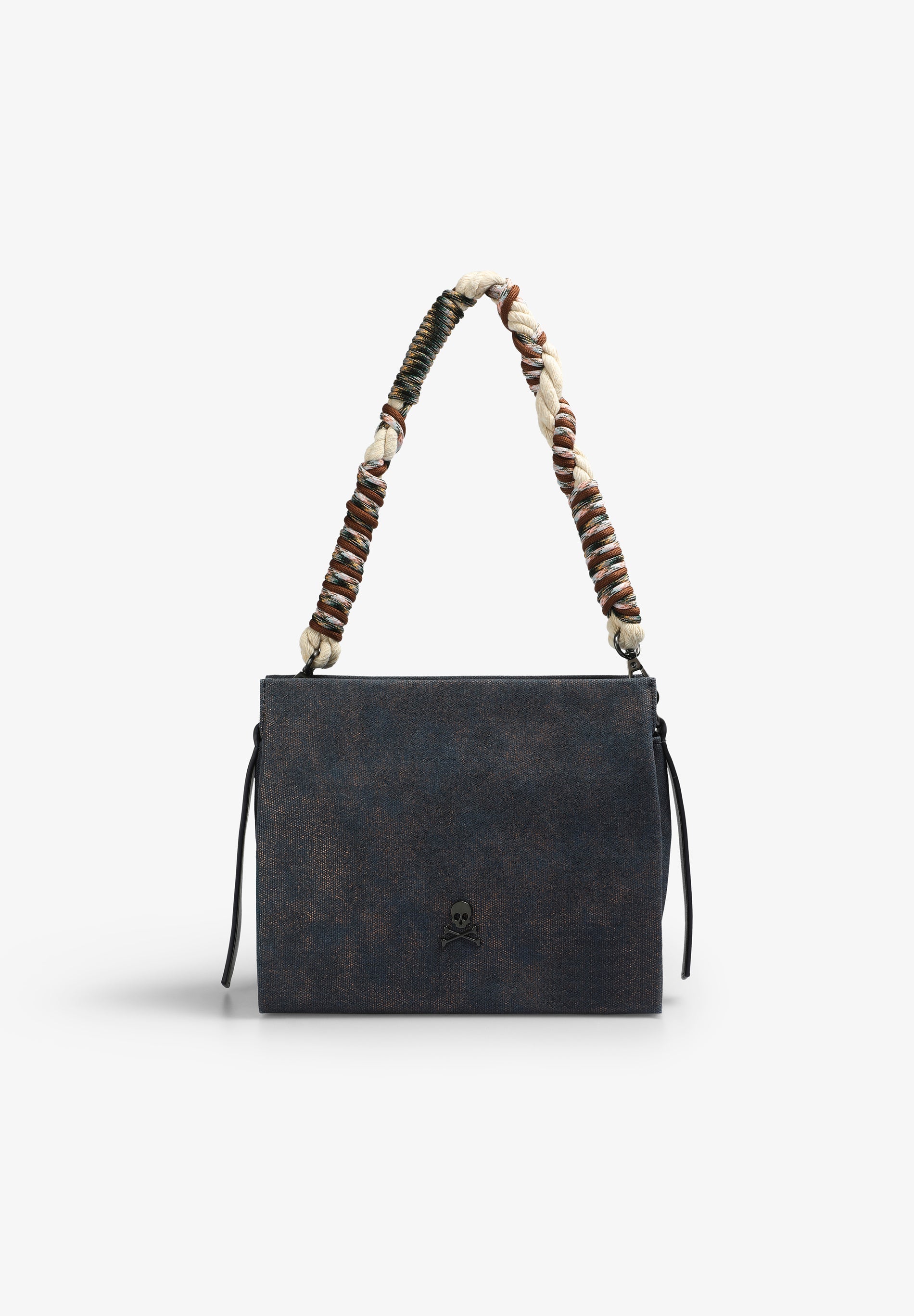 BOLSA IRIDESCENTE DE ALÇA ENTRANÇADA