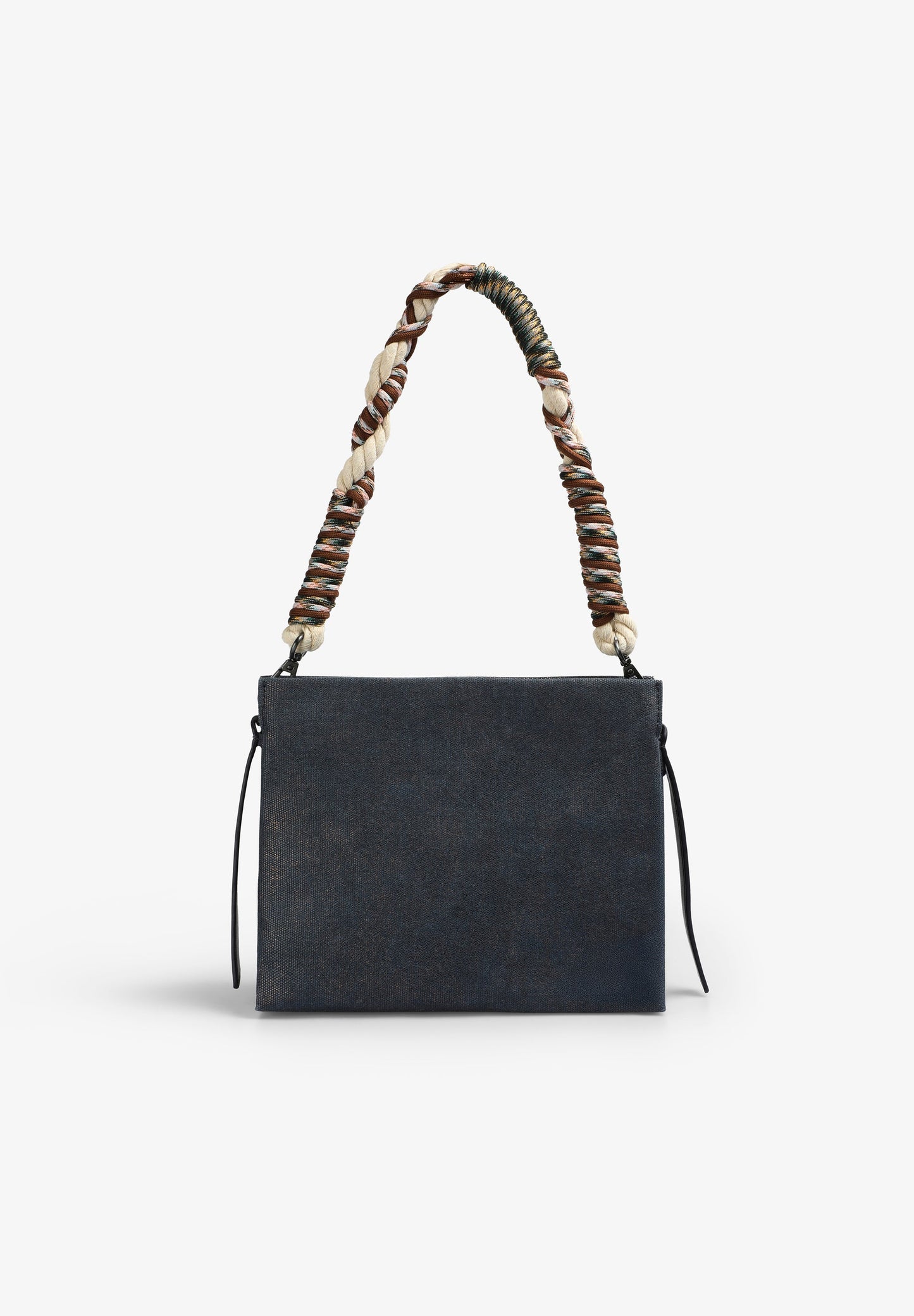 BOLSA IRIDESCENTE DE ALÇA ENTRANÇADA