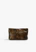BOLSA EM PELE CLUTCH ESTAMPADO ANIMAL