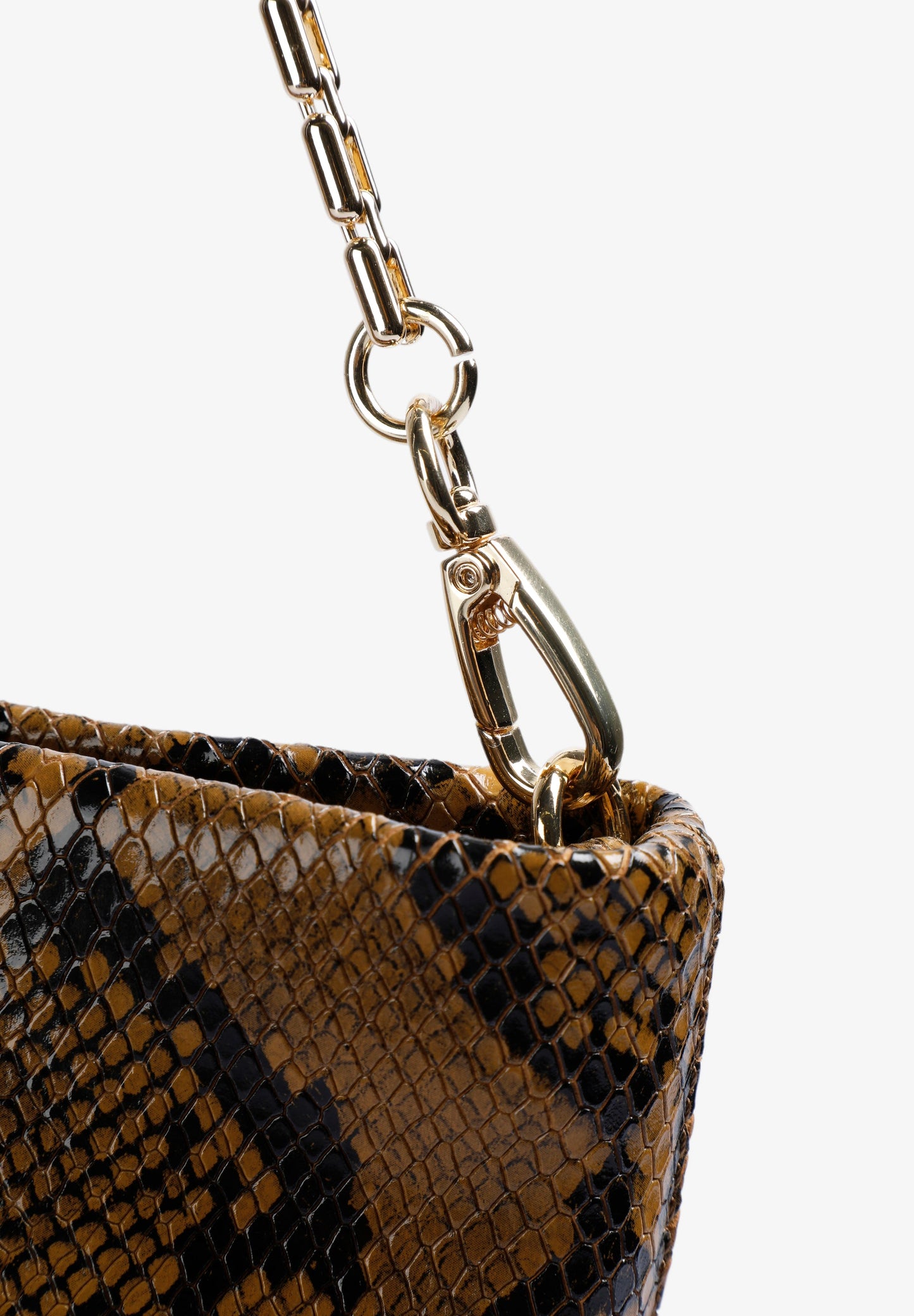 BOLSA EM PELE CLUTCH ESTAMPADO ANIMAL