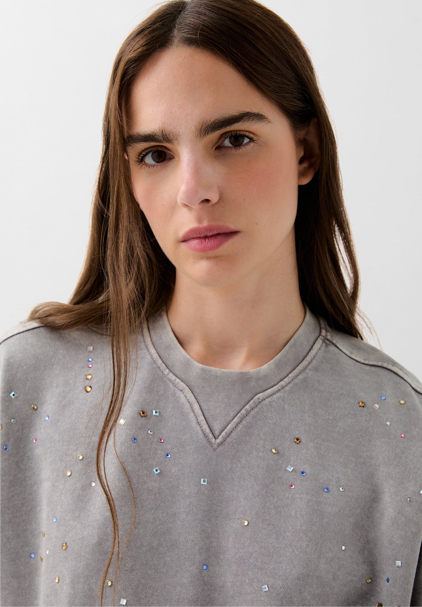 SCMULTISTUDS AOP SWEATER